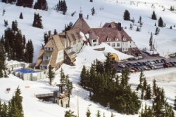 The Timberline Lodge in Oregon.